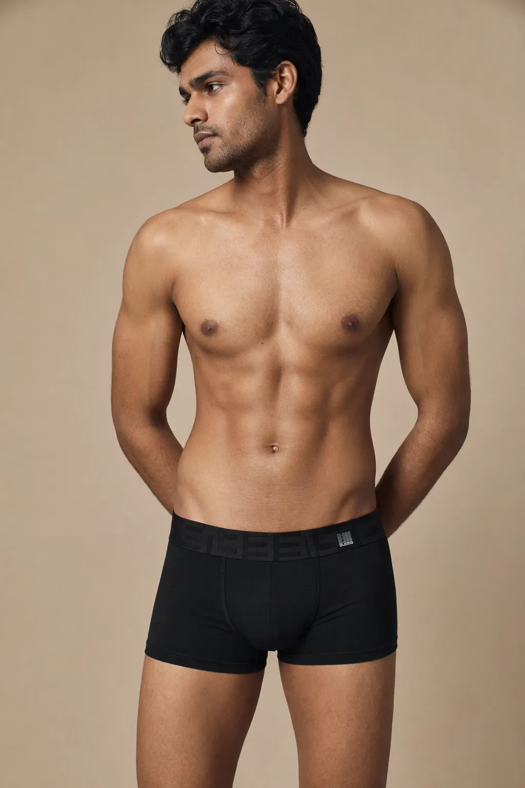 Innerwear man black trunk