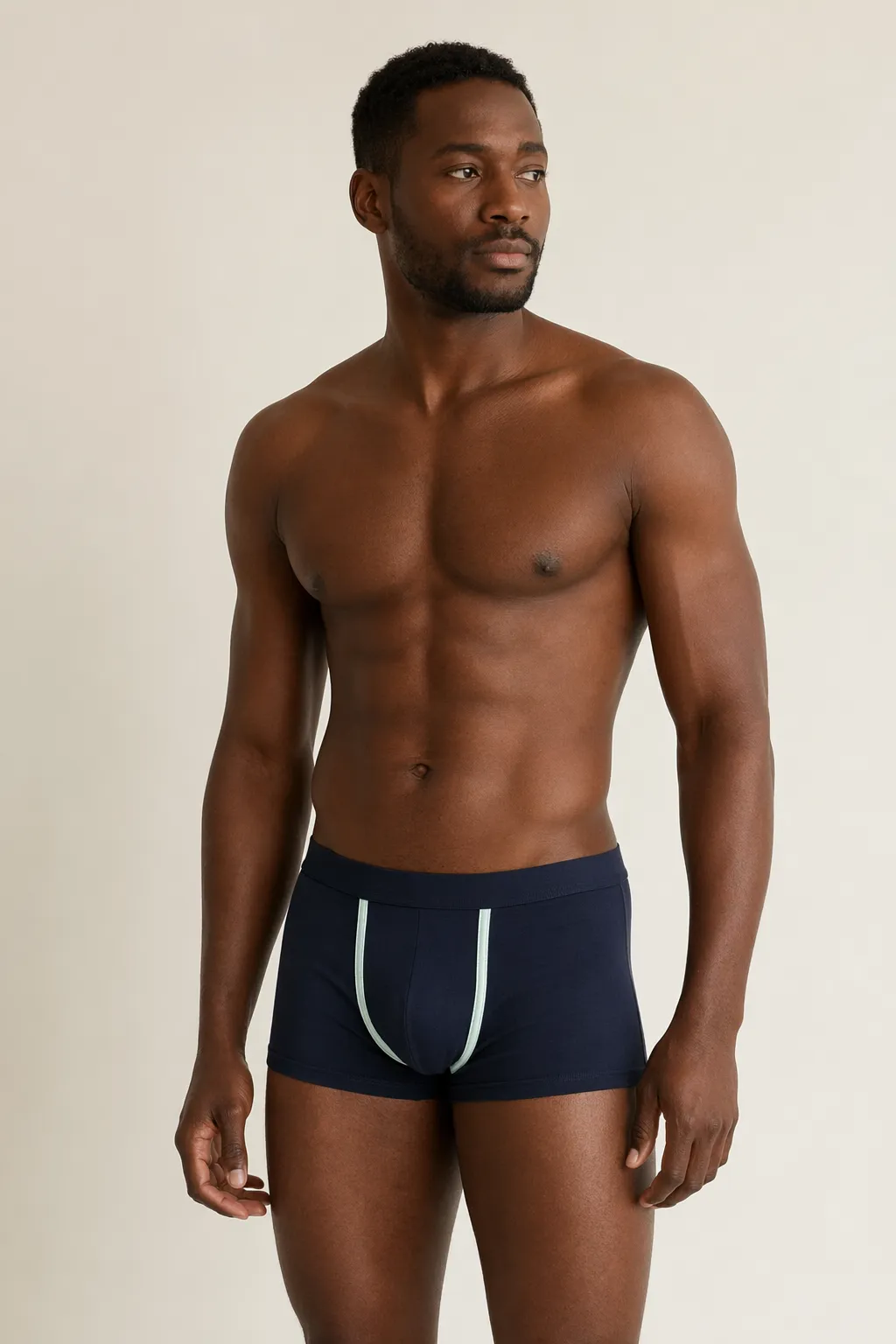Innerwear man navy stripe trunk
