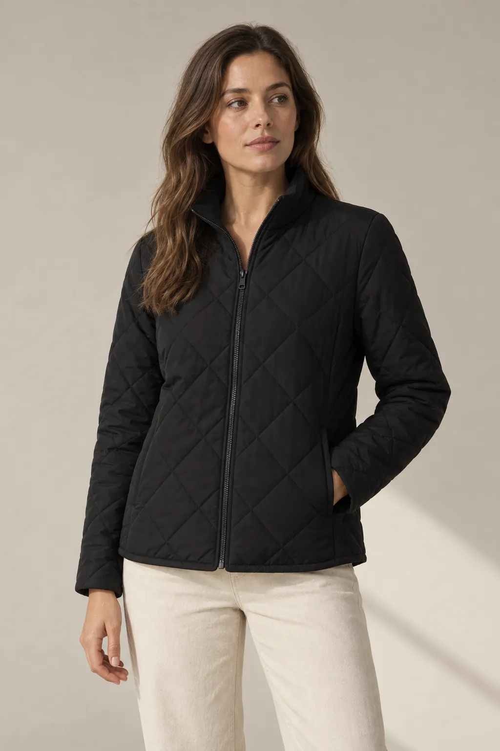 Jackets woman black quilted