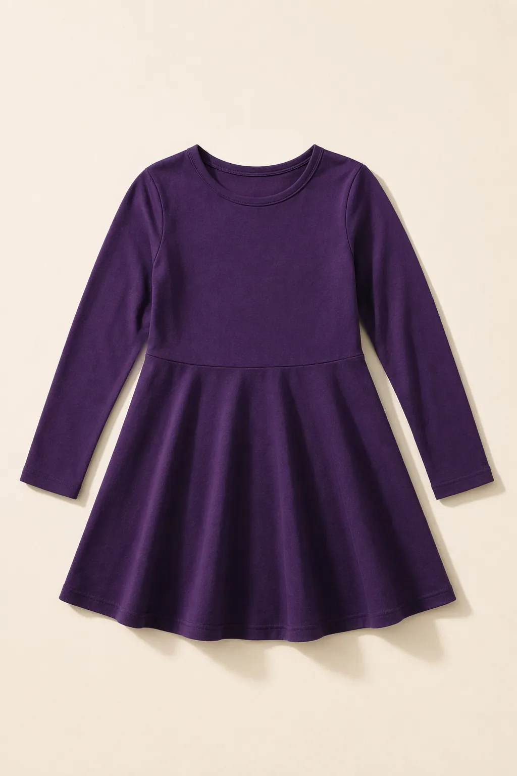 Kids child deep purple cotton jersey skater