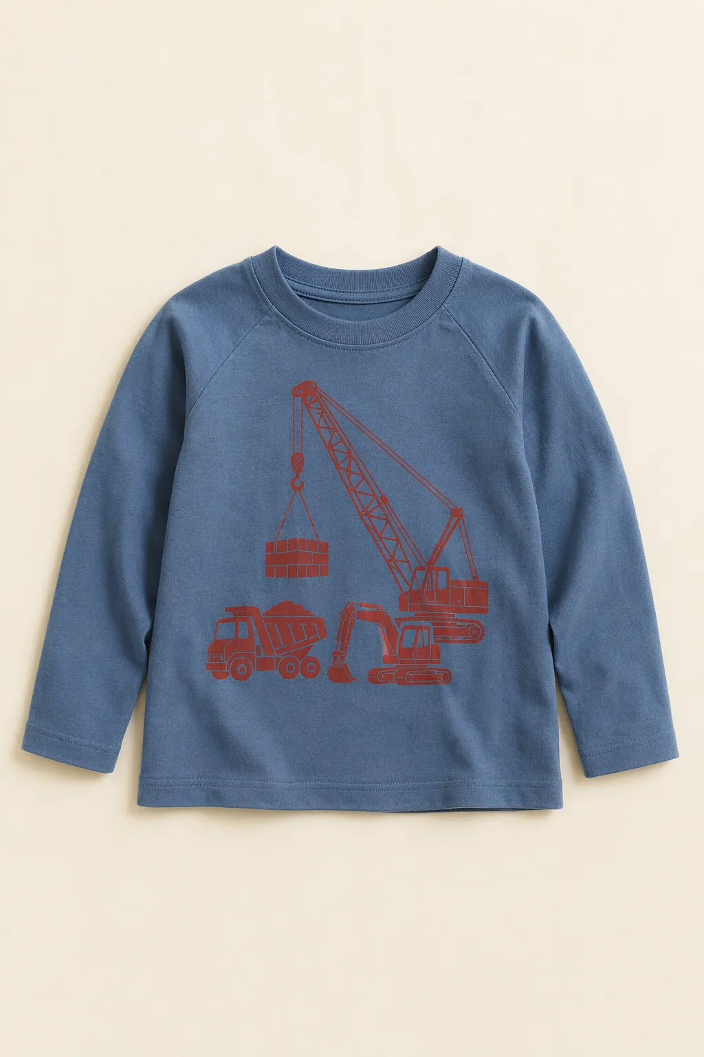 Kids child slate blue cotton jersey t