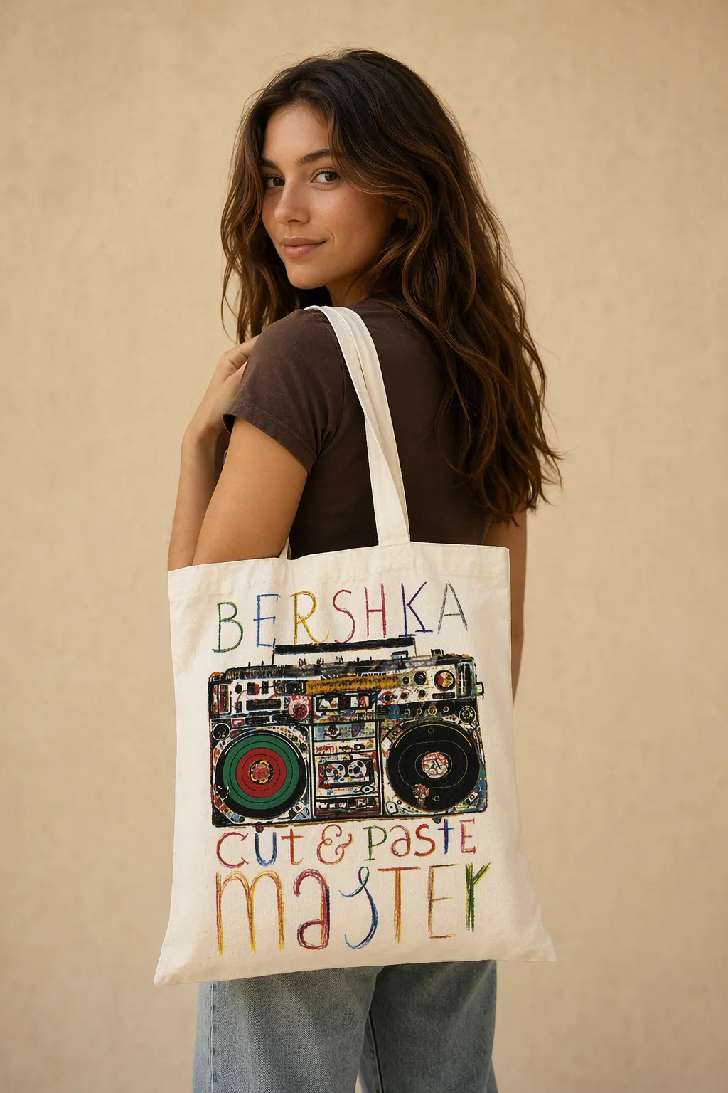 Promo bags natural dj deck tote