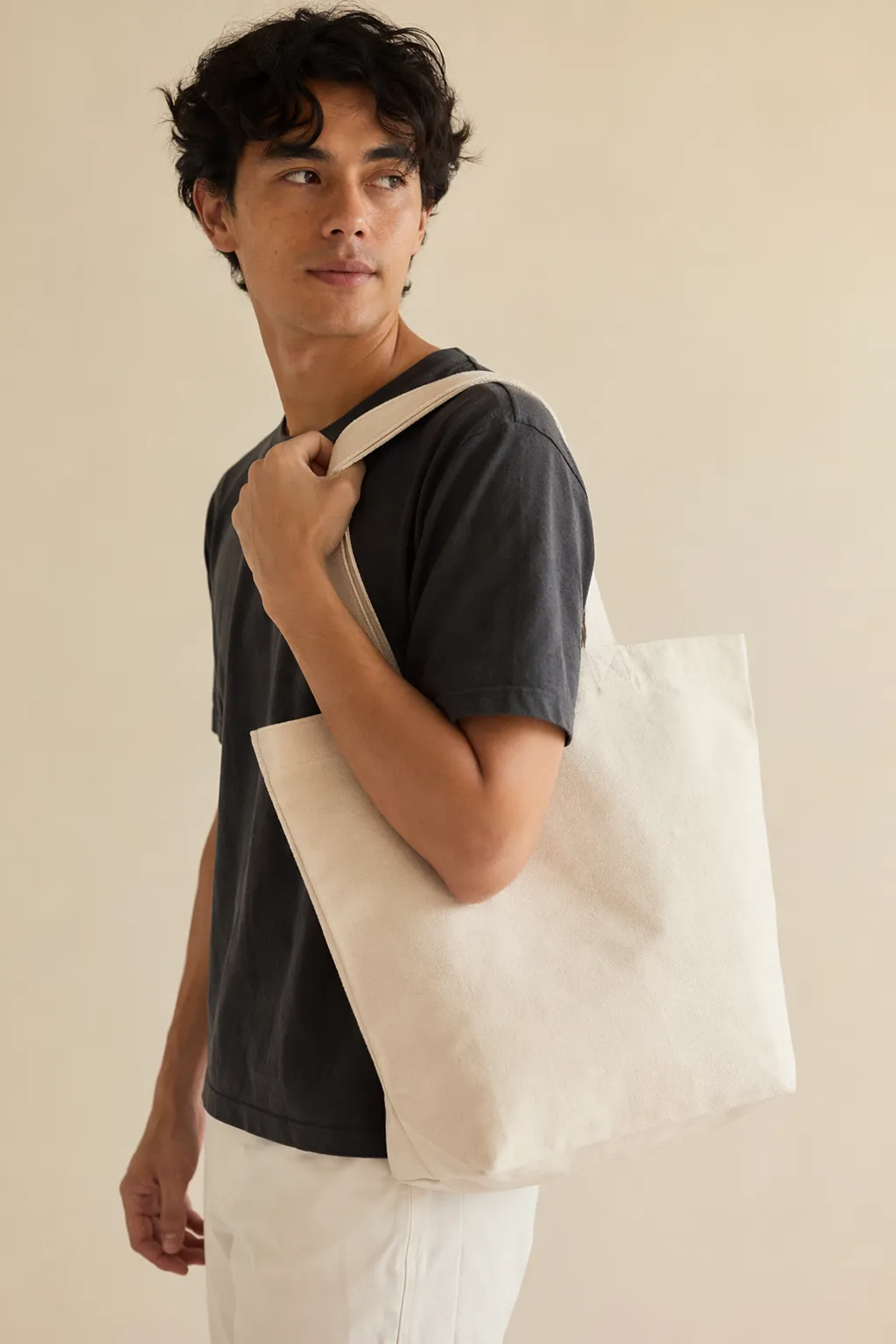 Totes natural canvas gusset