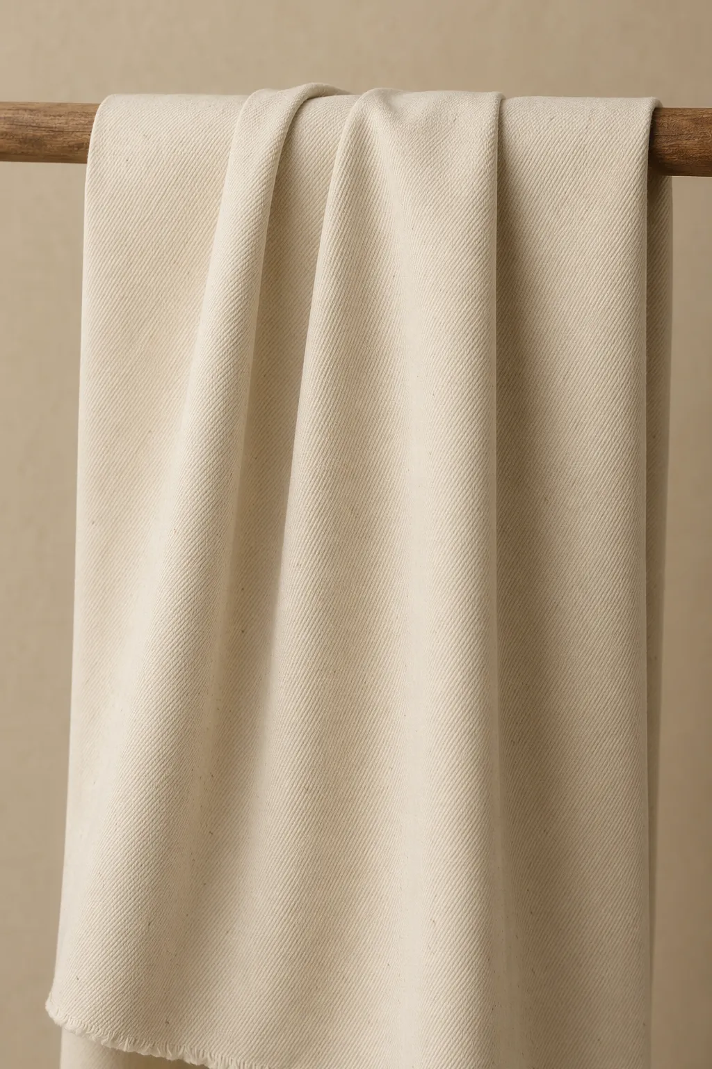 Wovens greige cotton spandex twill heavy