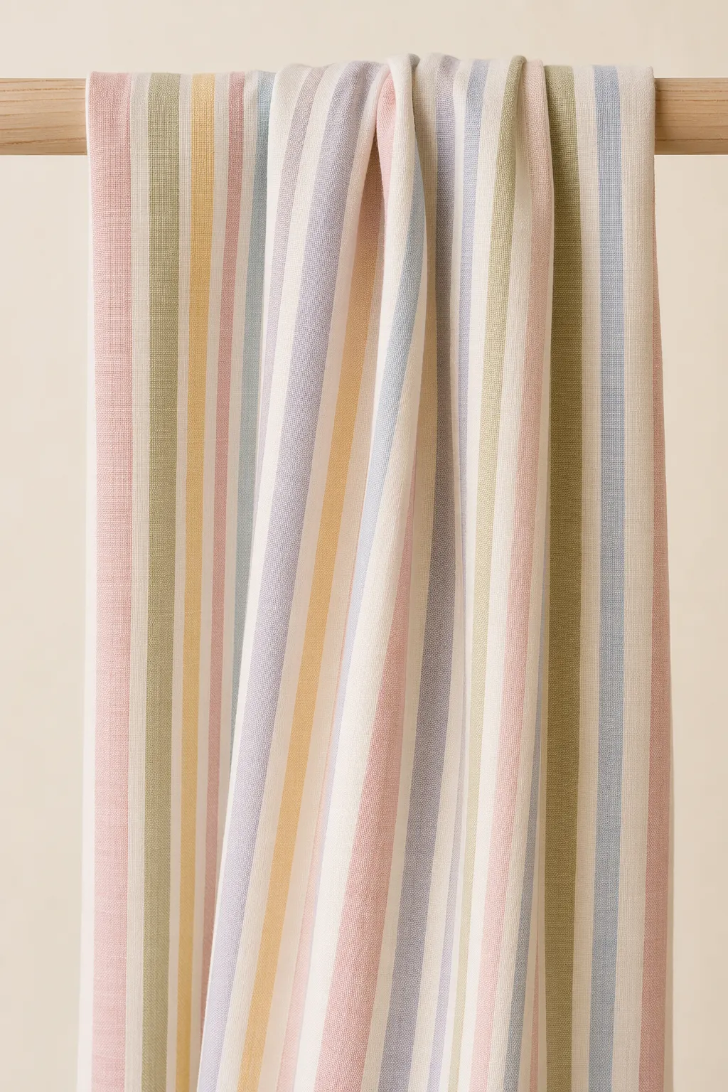 Wovens yd candy stripe fabric